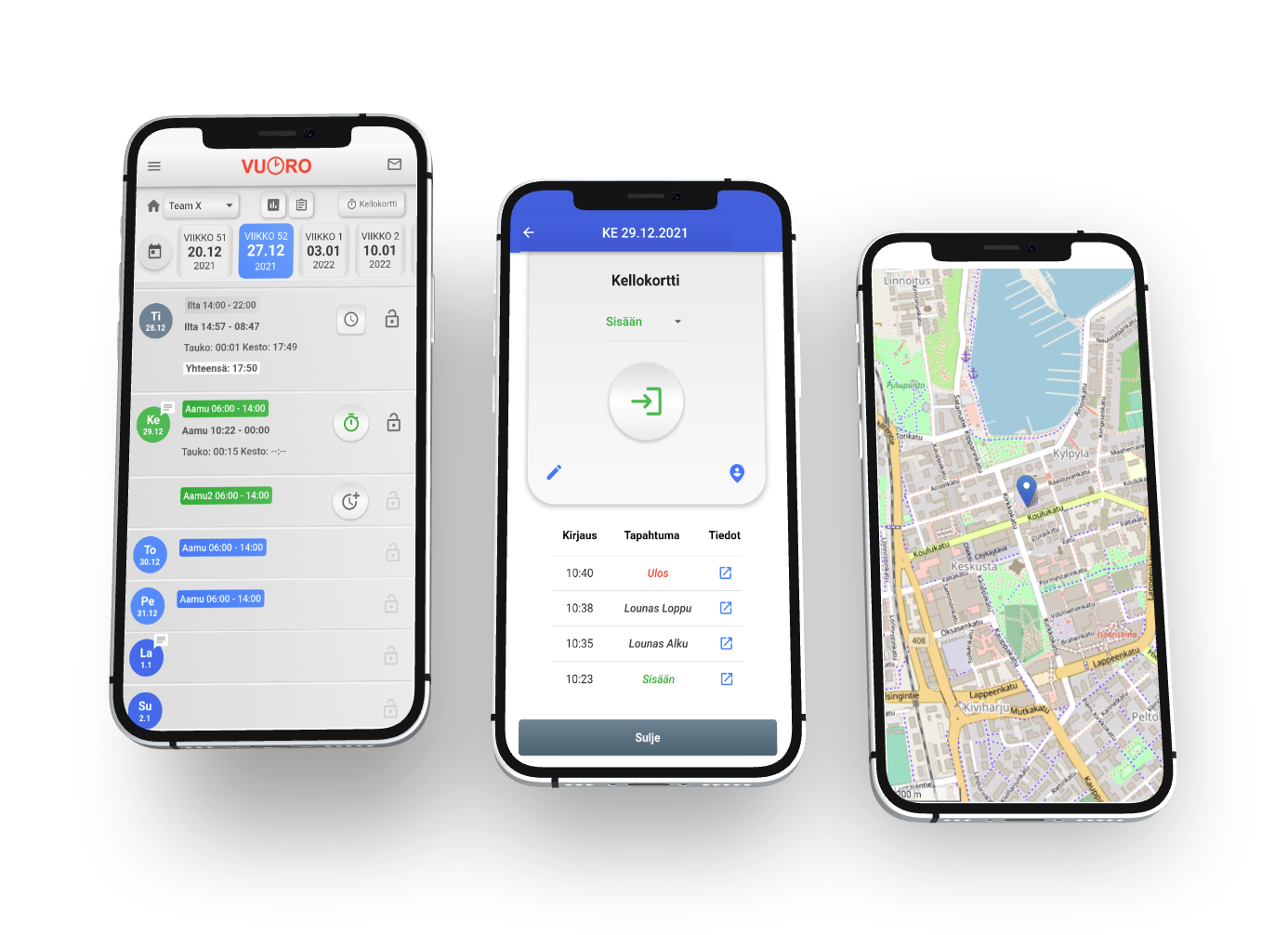 Selected Flutter application portfolio screens